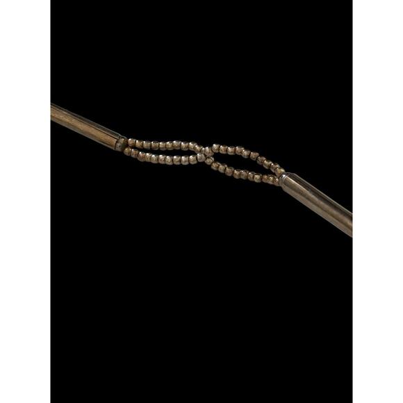 Sterling Silver Faceted Opalite Beaded Necklace Mexico Signed GAOI 18” 45g - Picture 9 of 12